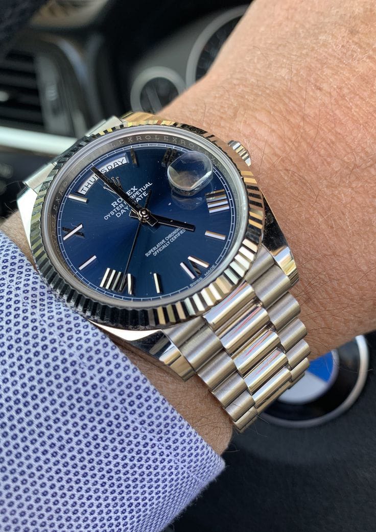 Rolex Day-Date 40 Blue Ombré(Master Copy)