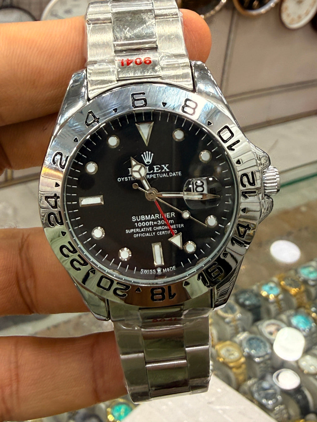 Rolex Explorer II-Inspired Stainless Steel Wrist Watch