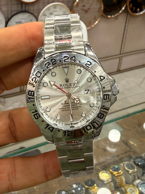 Rolex Explorer II-Inspired Stainless Steel Wrist Watch