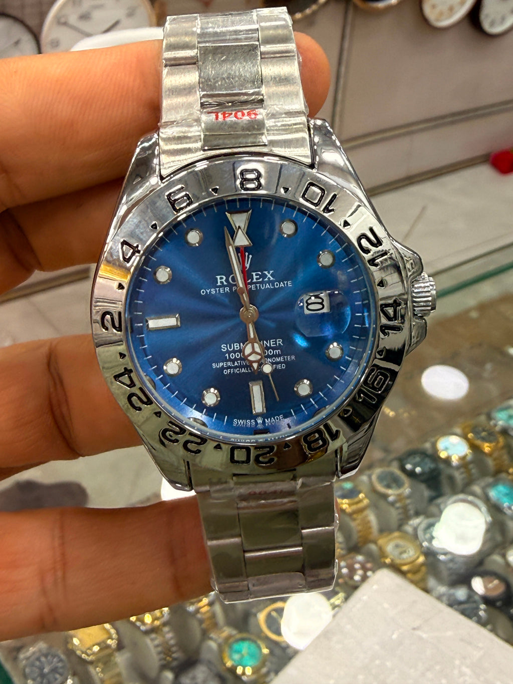 Rolex Explorer II-Inspired Stainless Steel Wrist Watch