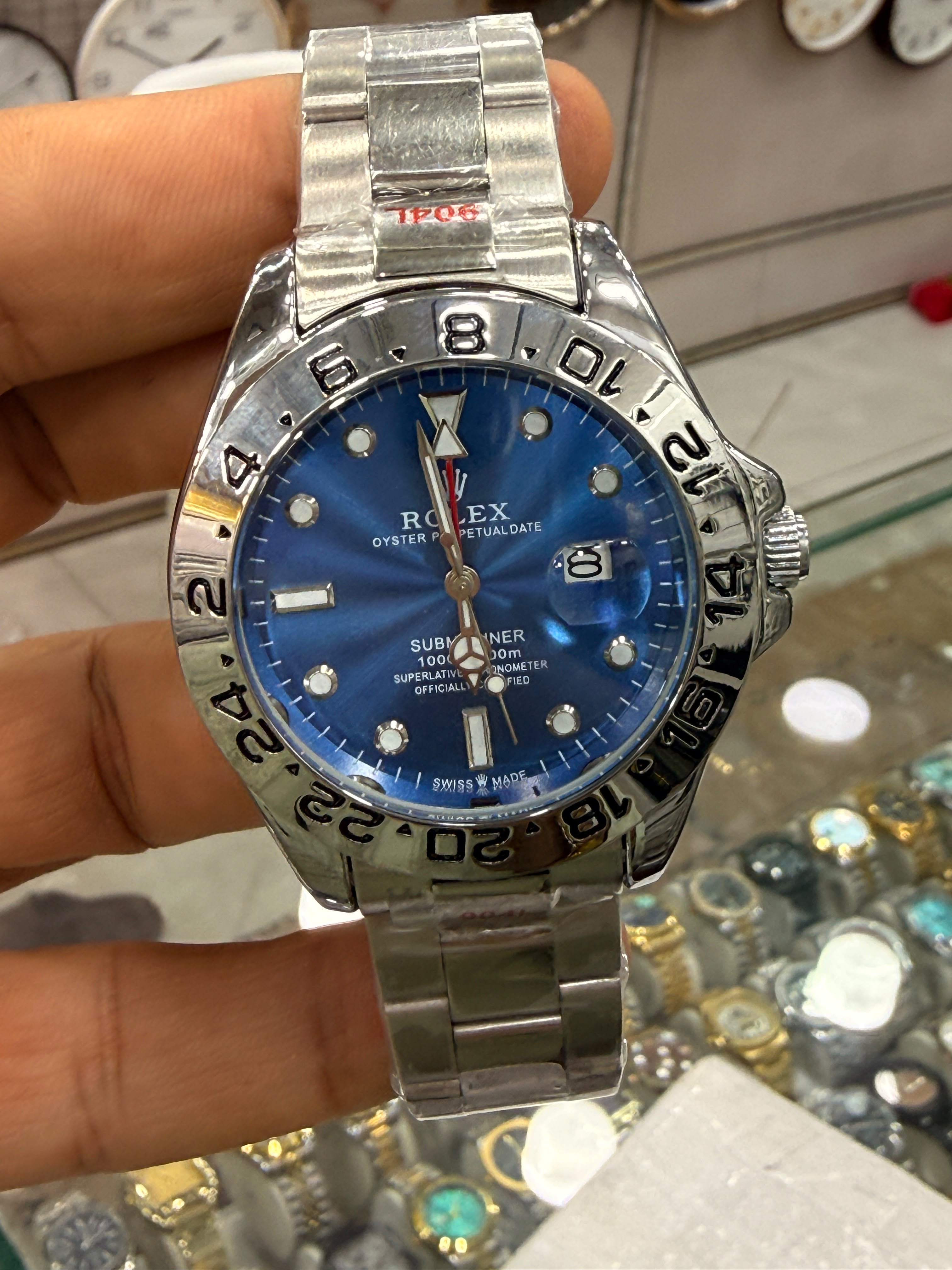 Rolex Explorer II-Inspired Stainless Steel Wrist Watch