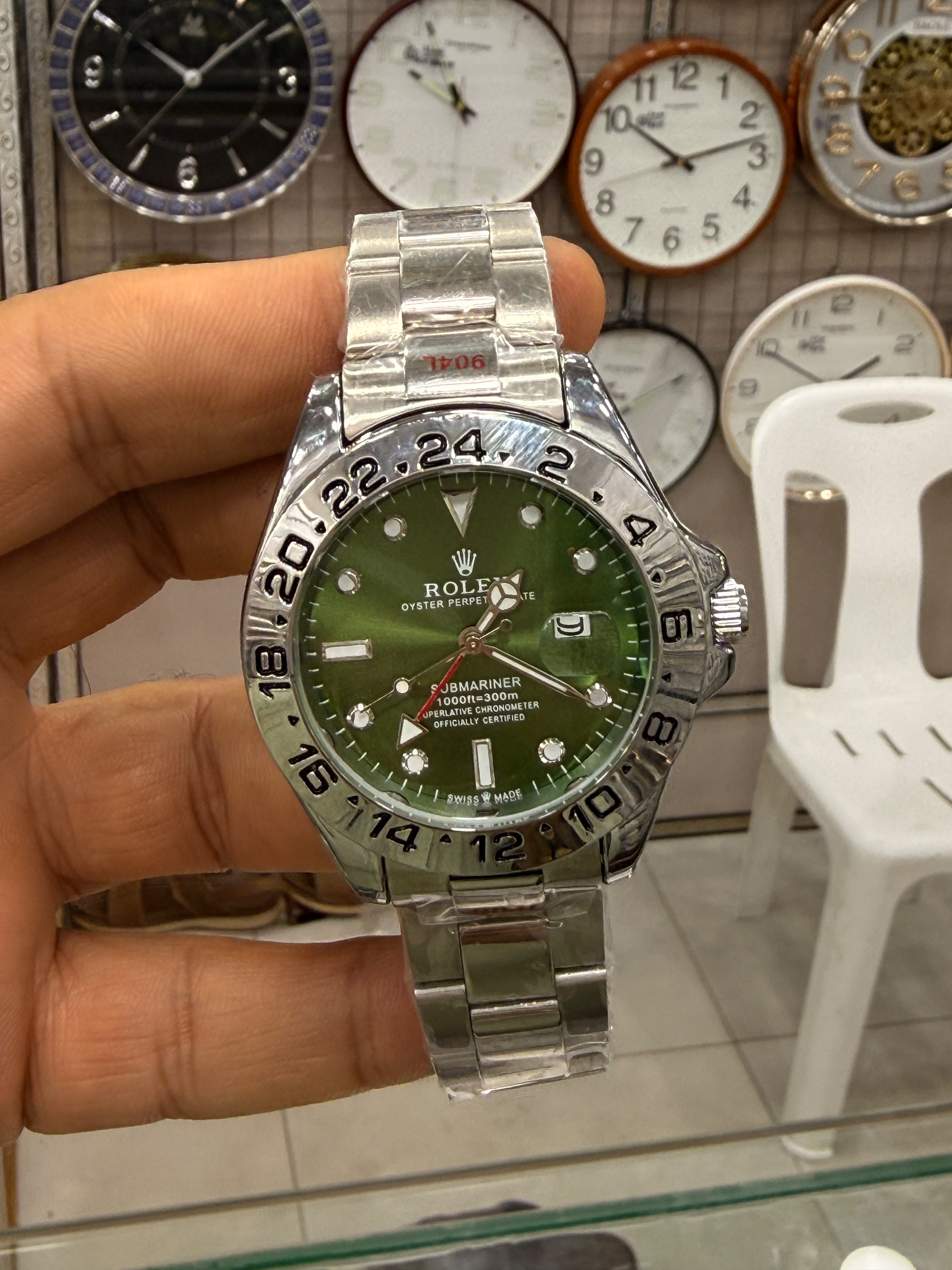 Rolex Explorer II-Inspired Stainless Steel Wrist Watch