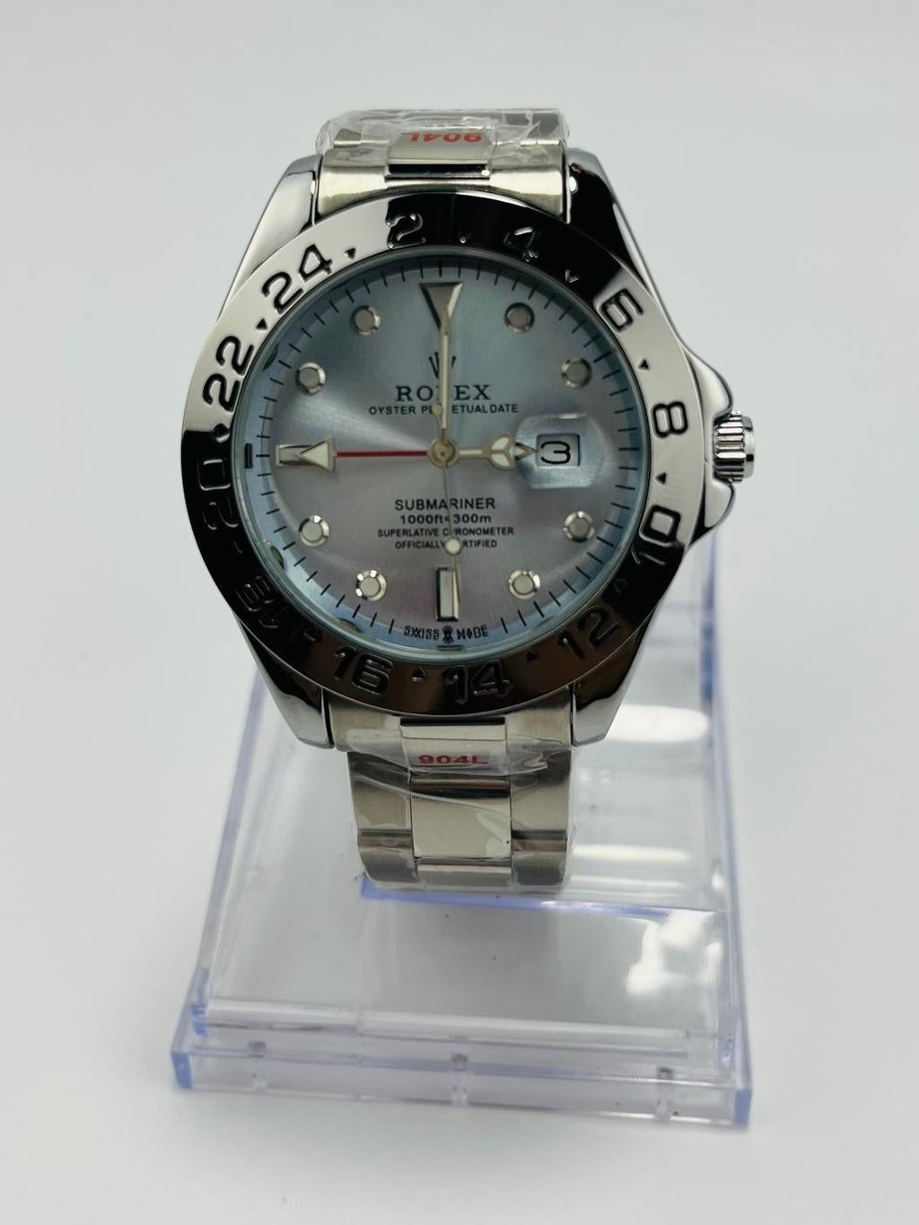 Rolex Explorer II-Inspired Stainless Steel Wrist Watch