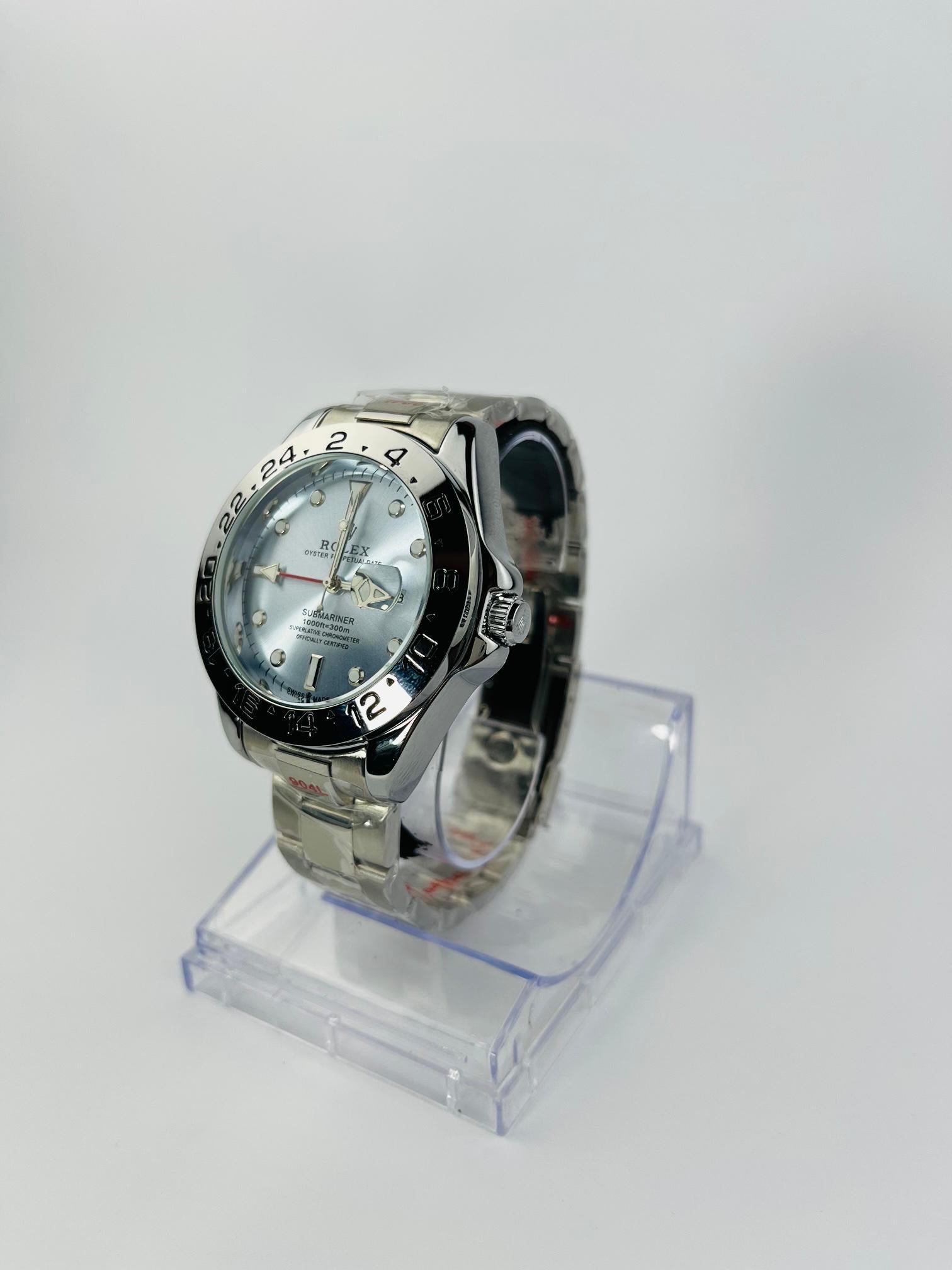 Rolex Explorer II-Inspired Stainless Steel Wrist Watch